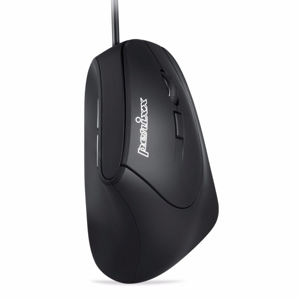 Perixx PERIMICE-515 II | Ergonomische Bedrade Muis | Rechtshandig | USB-A | 1600 DPI | Zwart