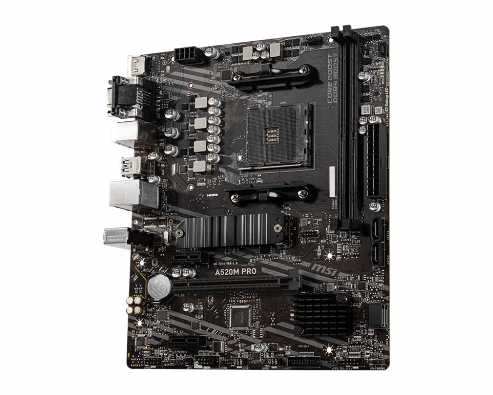 MSI A520M PRO | Socket AM4 | AMD A520 | 2xDDR4 | Micro-ATX | Moederbord