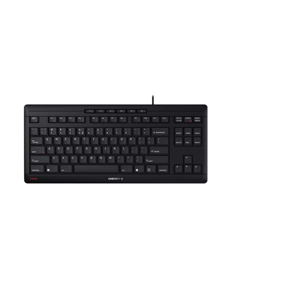 CHERRY Stream TKL Keyboard | USB | QWERTY (US-Engels) | Zwart