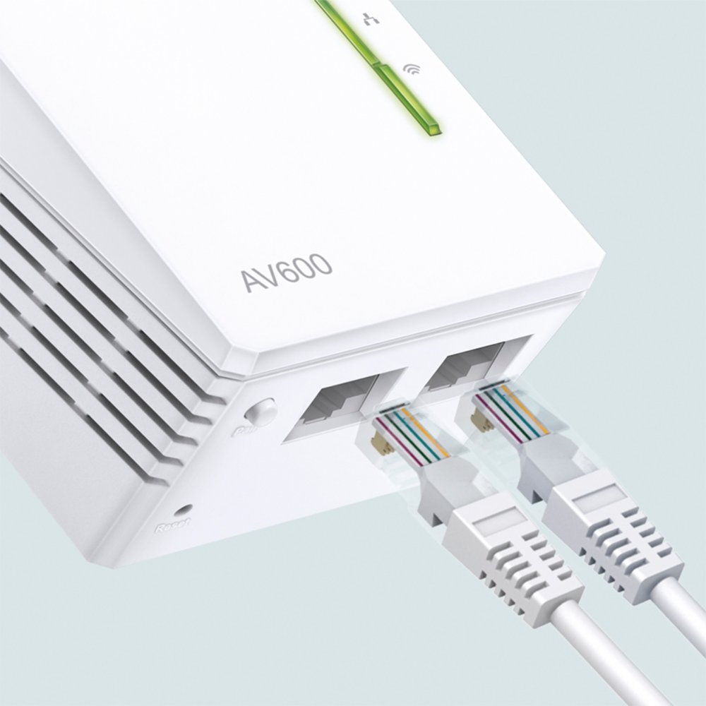 TP-Link AV600 | Powerline Adapter Set | 300 Mbps Wi-Fi N300 | 600 Mbps Powerline | Starter Kit