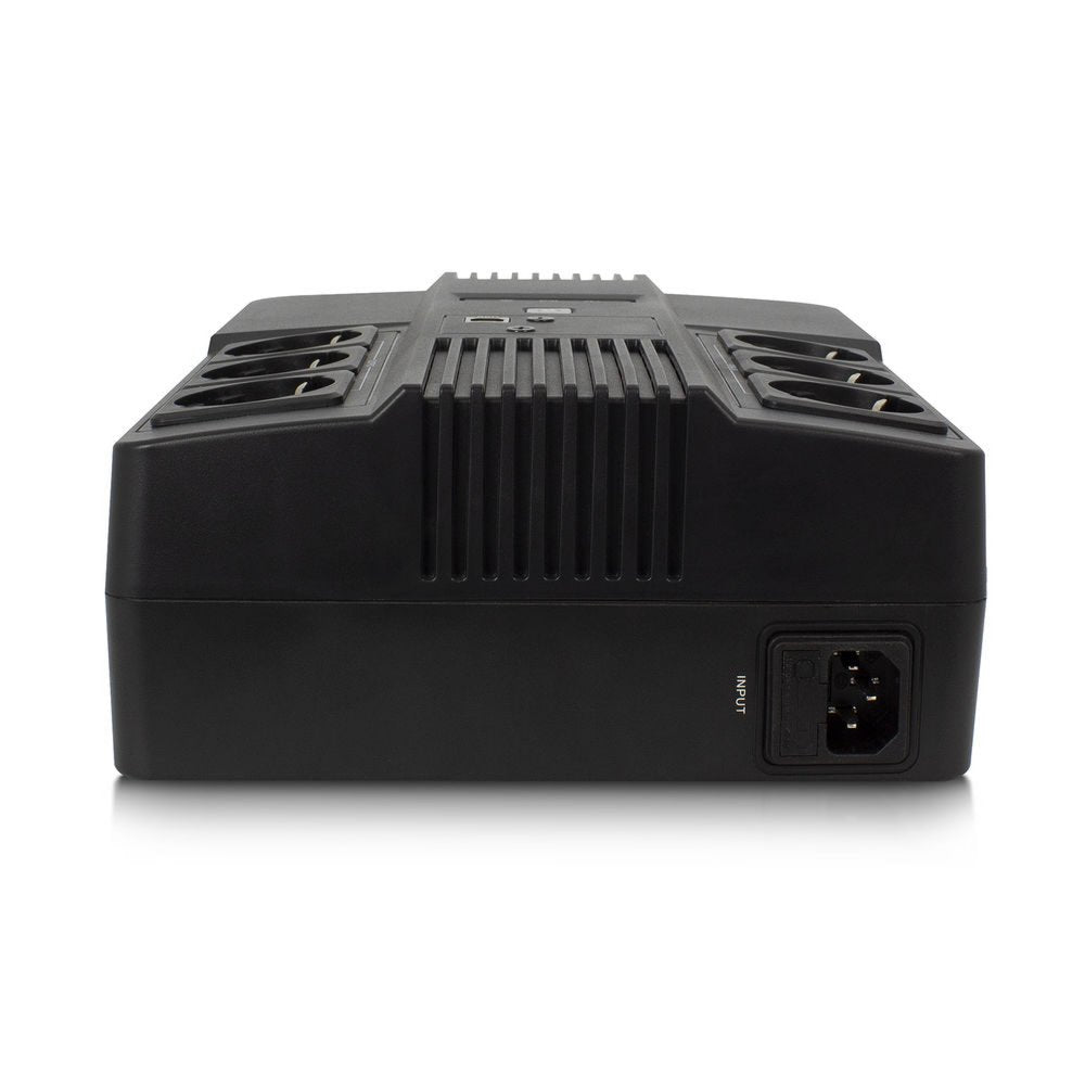 ACT AC2300 Line-Interactive UPS | 600 VA | 6 Stopcontacten (3 op Accu) | AVR Spanningstabilisatie | Netspanningsbeveiliging