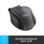 Logitech Marathon M705 | Draadloze Muis | Rechtshandig | RF | 1000 DPI | Zwart
