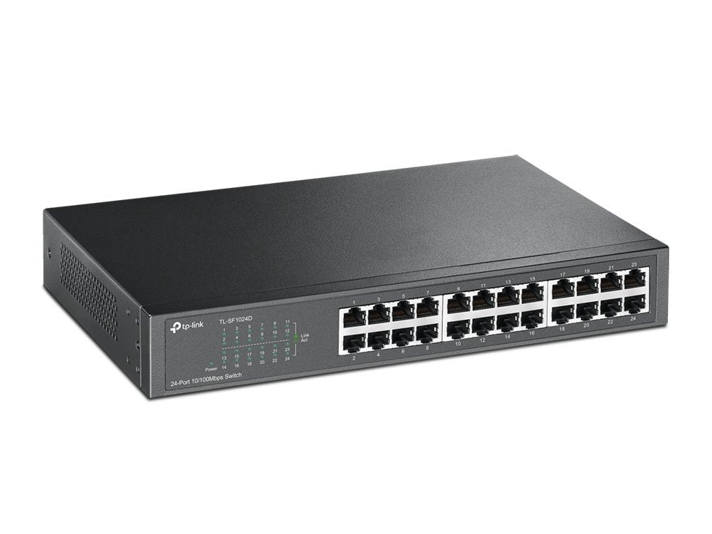 TL-SF1024D | 24-poorts 10/100Mbps Unmanaged Switch | Auto MDI/MDIX | Energie-efficiënt | Rack-monteerbaar | Returned