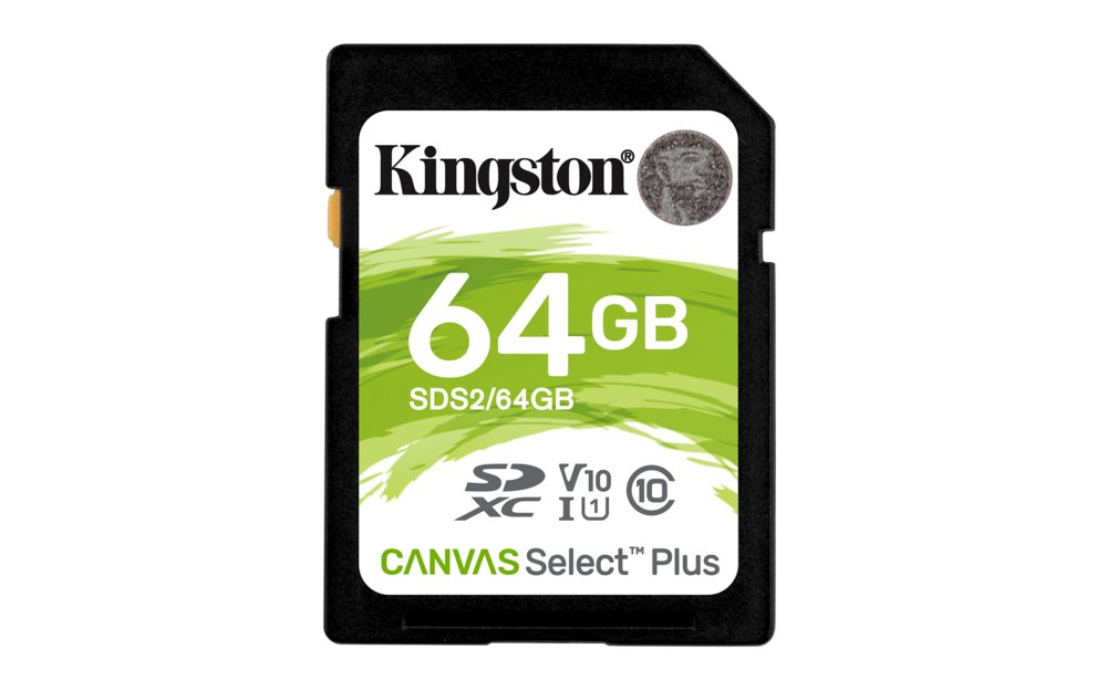 Kingston Canvas Select Plus | SDXC | 64GB | Class 10 | UHS-I U1