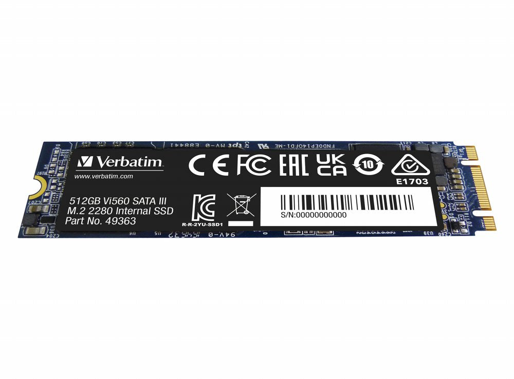 Verbatim Vi560 | 512GB SATA SSD | M.2 | 560MB/s Lezen | 520MB/s Schrijven