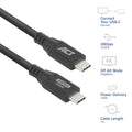 ACT | USB4 Kabel | 20Gbps | 240W | USB-C naar USB-C | 1m | Zwart