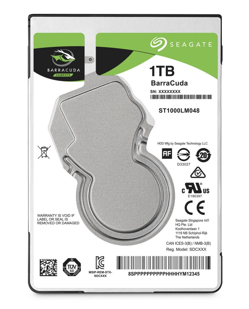 Seagate Barracuda HDD 2.5" | 1TB SATA III | 5400RPM