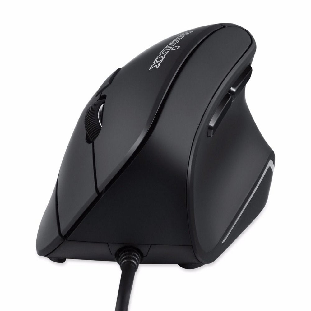 Perixx PERIMICE-515 II | Ergonomische Bedrade Muis | Rechtshandig | USB-A | 1600 DPI | Zwart