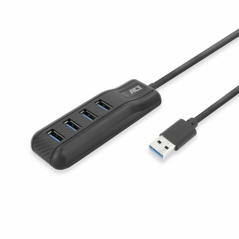 ACT AC6320 | USB 3.2 Gen 1 Interface Hub | Type-A | 5 Gbps | Zwart