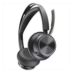 HP Poly Voyager Focus 2 UC Stereo | Bluetooth Headset (ANC) | USB-C (met USB-A Adapter) | Oplaadstandaard | Zwart