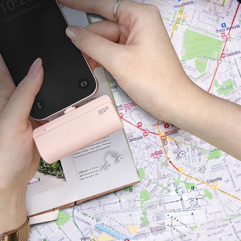Silicon PowerPE QD50 | Powerbank | 5.000 mAh | 20W Power Delivery | USB-C | Roze