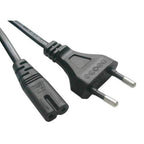 AC Voedingskabel | 2-Pin EU | 1x Euro Stekker | 1 Meter