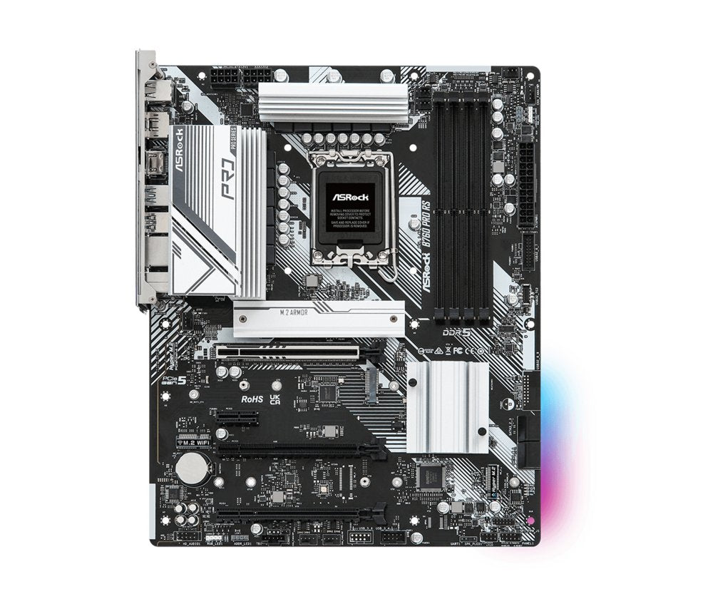 Asrock B760 PRO RS | Socket LGA 1700 | Intel B760 | 4xDDR5 | Micro-ATX | Moederbord