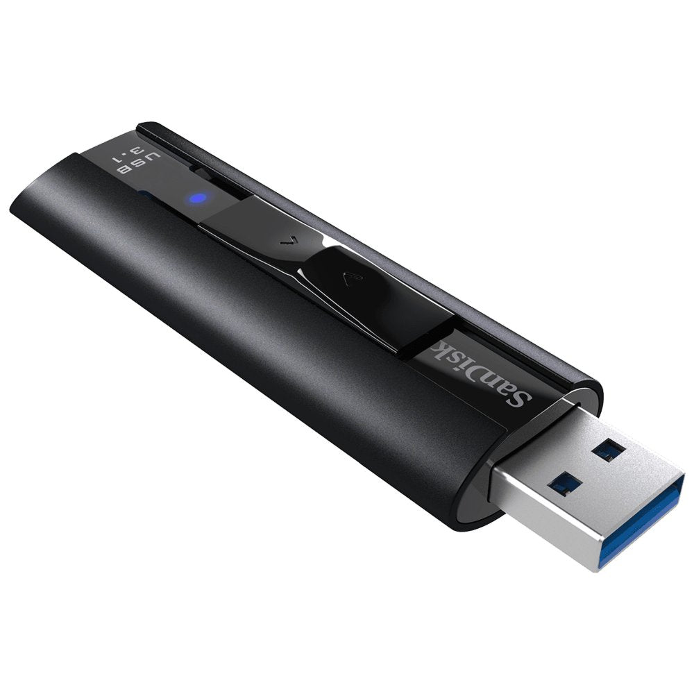 SanDisk Extreme Pro | 128GB USB-A 3.2 Flash Drive | tot 420 MB/s lezen | tot 380 MB/s schrijven | Zwart
