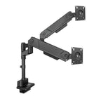 ACT AC8330 | Monitorarm voor 2 Monitoren tot 34" | 16kg per Scherm | Gasveer | VESA 75x75 / 100x100