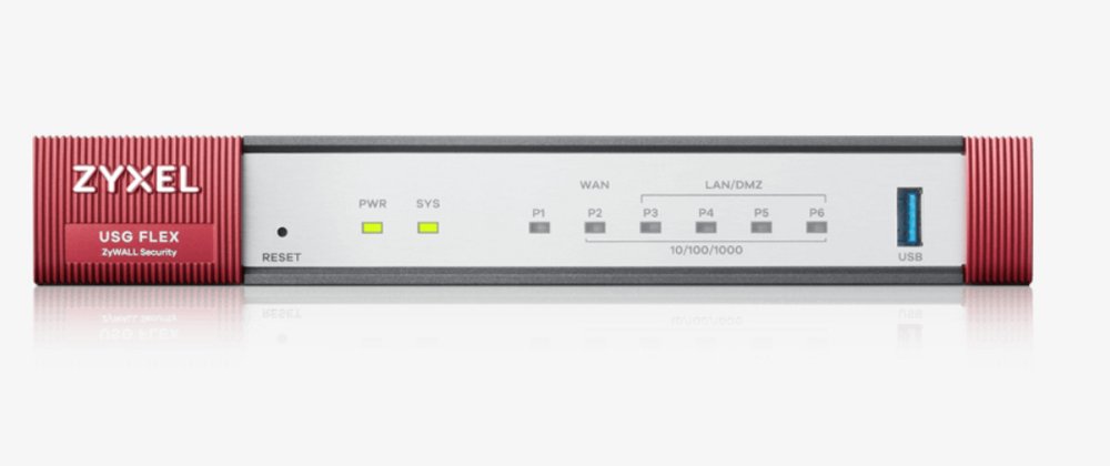 Zyxel USG Flex 100 | Firewall (Hardware) | 900 Mbit/s | 5x Gigabit LAN/WAN | VPN & UTM Beveiliging | Desktopbehuizing