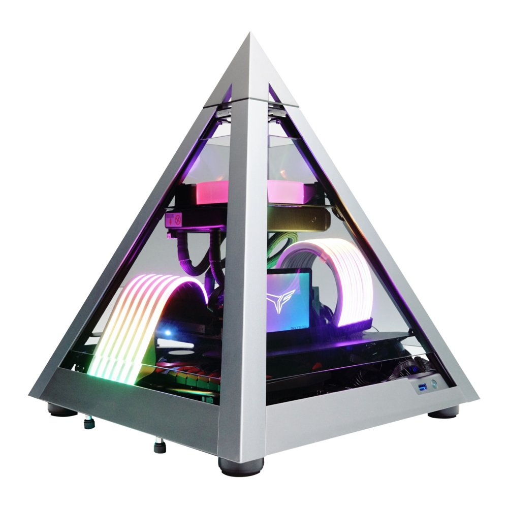 Azza Pyramid Mini | Mini-ITX Case | Grijs/Zwart