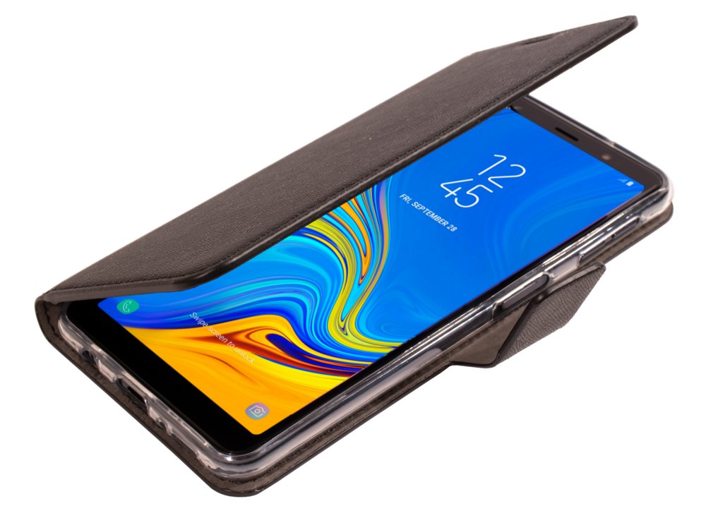 Mobiparts Saffiano Wallet Case | Samsung Galaxy A7 (2018) | Black
