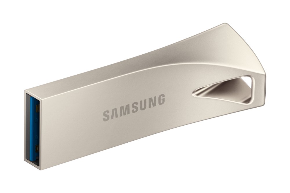 Samsung Bar Plus | 256GB USB-A 3.2 Flash Drive | tot 400 MB/s lezen | tot 110 MB/s schrijven | Zilver