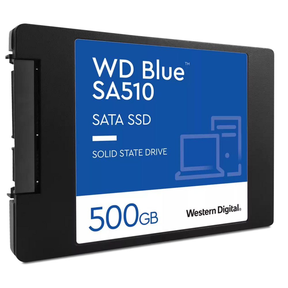 Western Digital Blue SA510 | 500GB SATA SSD | 2.5'' | 560MB/s Lezen | 510MB/s Schrijven