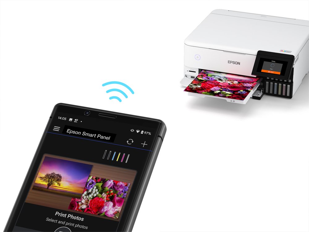 Epson EcoTank ET-8500 | All-in-One Inkjetprinter | 6-Kleuren Inktsysteem | A4 | Wi-Fi | Wit