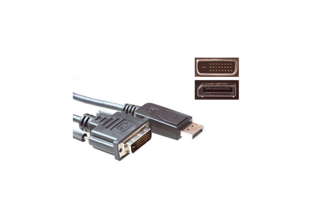 ACT AK3995 | DisplayPort naar DVI Kabel | Male - DVI Male