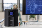 APC Smart-UPS SMC1500IC | 1500 VA / 900 W | Zuivere Sinusgolf-uitgang (netstroomkwaliteit) | 8x IEC | AVR | LCD | SmartConnec
