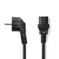 Nedis CEGP10000BK50 | 5 m Stroomkabel | Type F (CEE 7/7) Male naar IEC C13 | Zwart | 10A / 250V | PVC