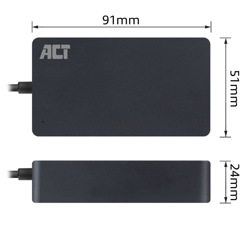 ACT AC2000 | Netvoeding | Binnengebruik | 45 W | Zwart