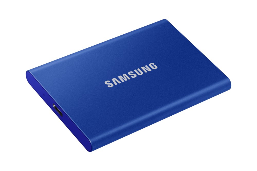 Samsung T7 | Externe SSD | 2TB | USB 3.2 Gen2 | 1.050MB/s Lezen | 1.000MB/s Schrijven | Blauw
