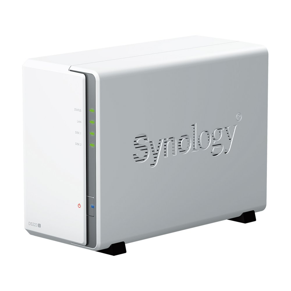 Synology DiskStation DS223j NAS | 2 Drive Bays | 1x Gigabit Ethernet | Wit