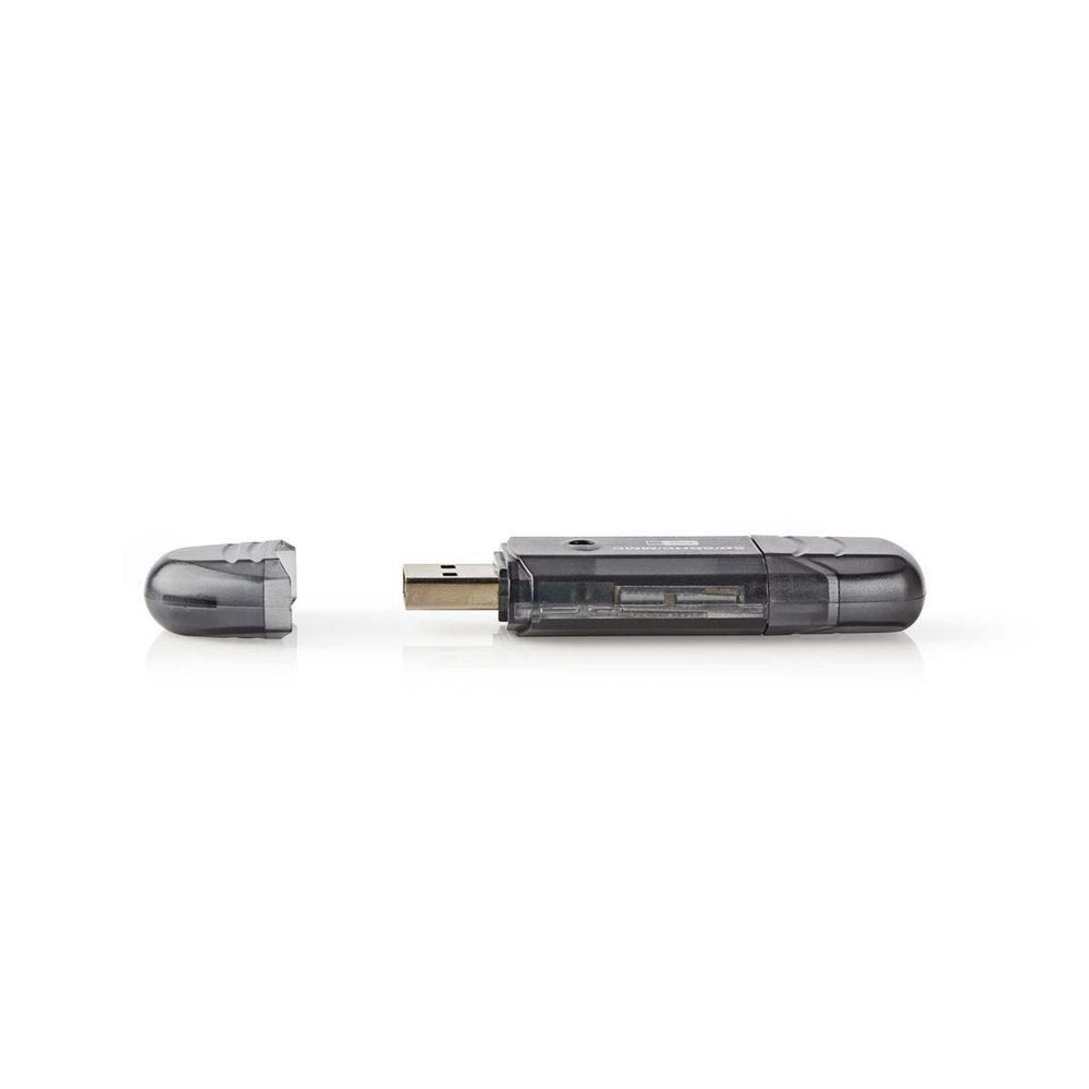 Nedis CRDRU2100BK | Geheugenkaartlezer | USB 2.0 | Zwart