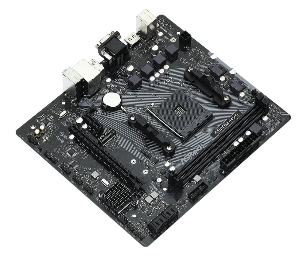 Asrock A520M-HVS | Socket AM4 | AMD A520 | 2xDDR4 | Micro-ATX | Moederbord
