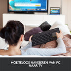 Logitech K400 | Draadloos Toetsenbord met Touchpad | QWERTY