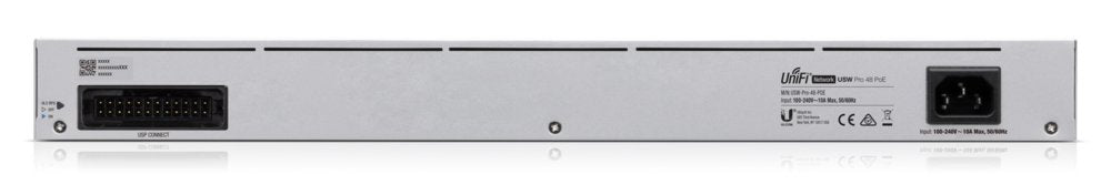 Ubiquiti UniFi USW-Pro-48-PoE Gen2 | Managed L2/L3 Switch | 48 Poorten | Gigabit Ethernet (10/100/1000 Mbps) | PoE++ | 1U Rac