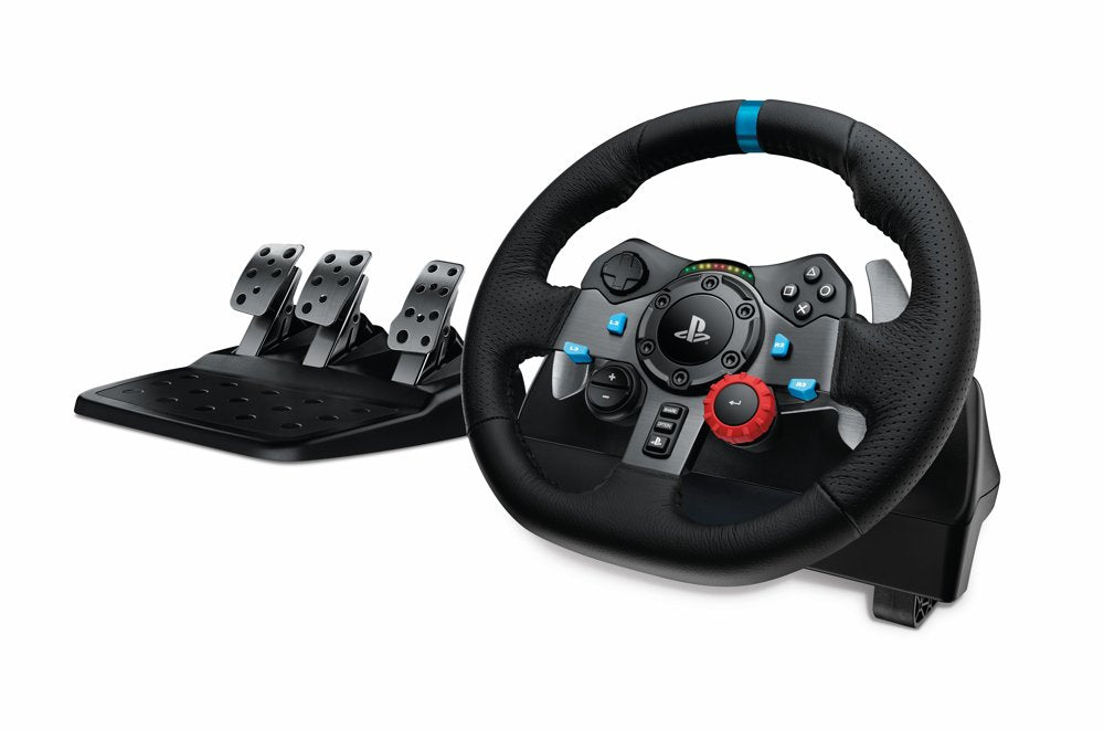 Logitech G29 Driving Force Stuurwiel + Pedalen | Force Feedback | 900° Rotatie | USB 2.0 | Compatibel met PC, PS3, PS4, PS5