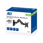 ACT AC8310 | Verstelbare Monitor-muurbeugel | Tot 27" | Max 7kg | VESA 100x100 | 1 Monitor