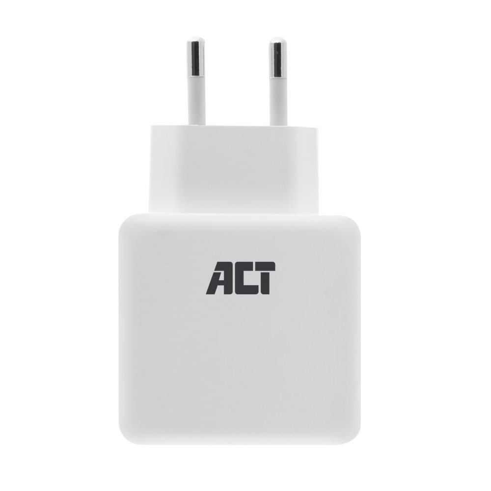 ACT AC2125 | Fast Charge Dual USB-A Oplader 30W | Wit