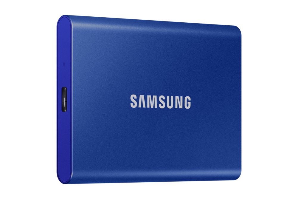 Samsung T7 | Externe SSD | 2TB | USB 3.2 Gen2 | 1.050MB/s Lezen | 1.000MB/s Schrijven | Blauw