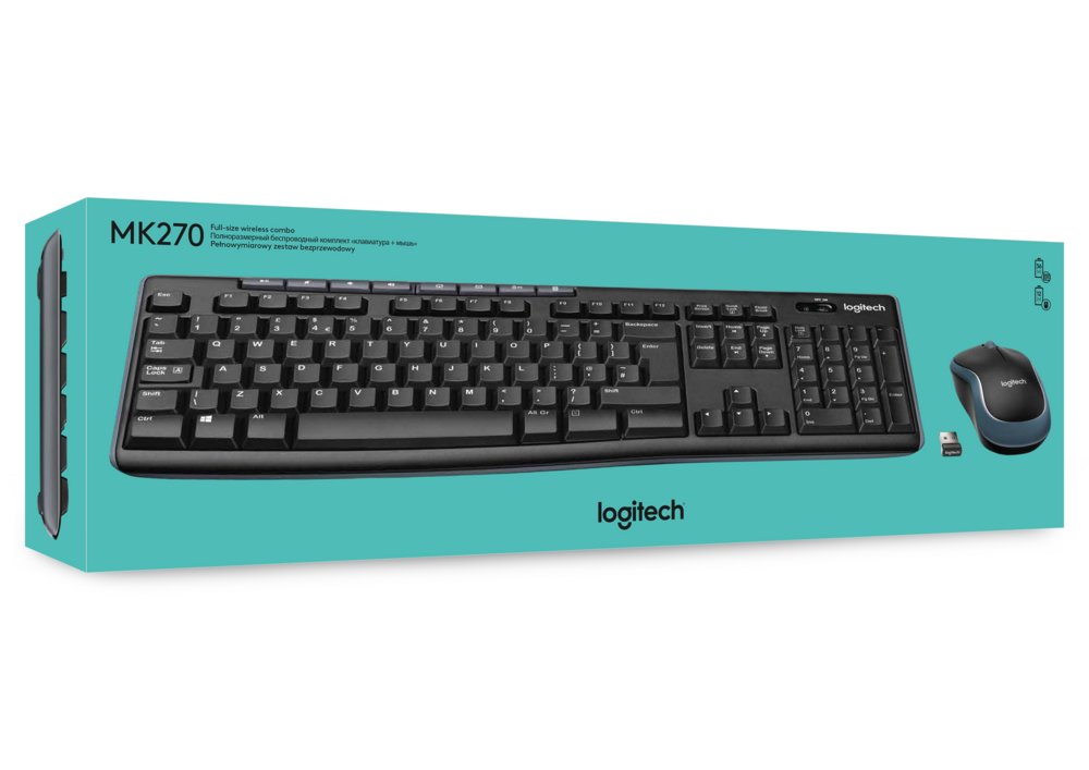 Logitech MK270 | Draadloze Muis en Toetsenbordcombo | QWERTY