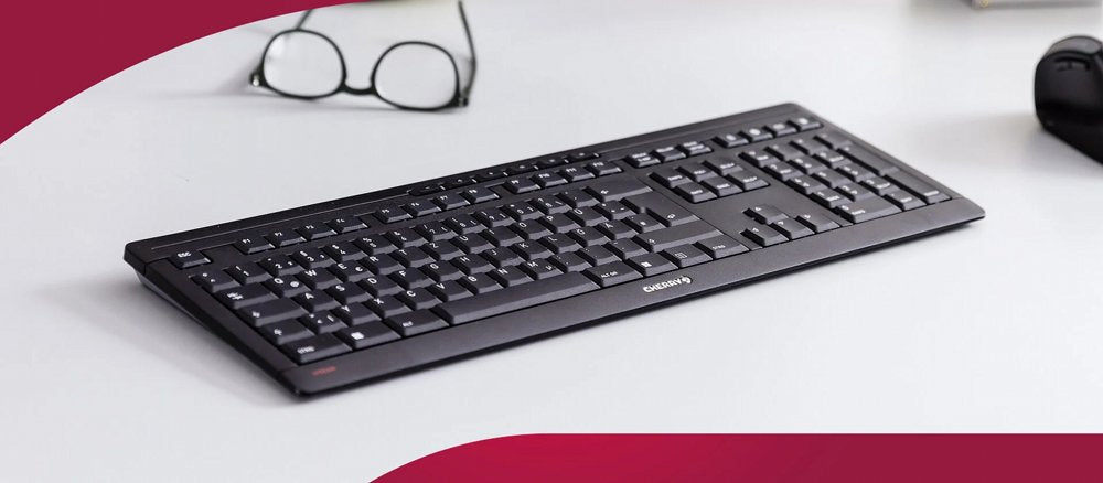 CHERRY Stream Wireless | RF en USB | QWERTY US International | Zwart