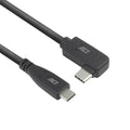 ACT AC7405 | USB 3.0 Kabel | USB-C (recht) naar USB-C (haaks) | 60W | 10Gbps | 0,5m | Zwart