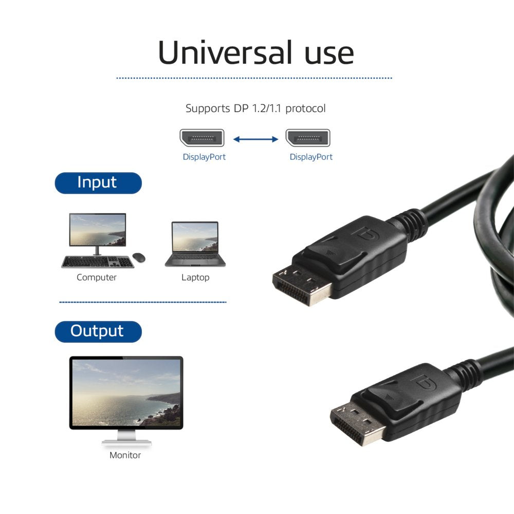 ACT AK3980 | DisplayPort Kabel | 2,0m | Zwart | Power Pin 20 Niet Aangesloten