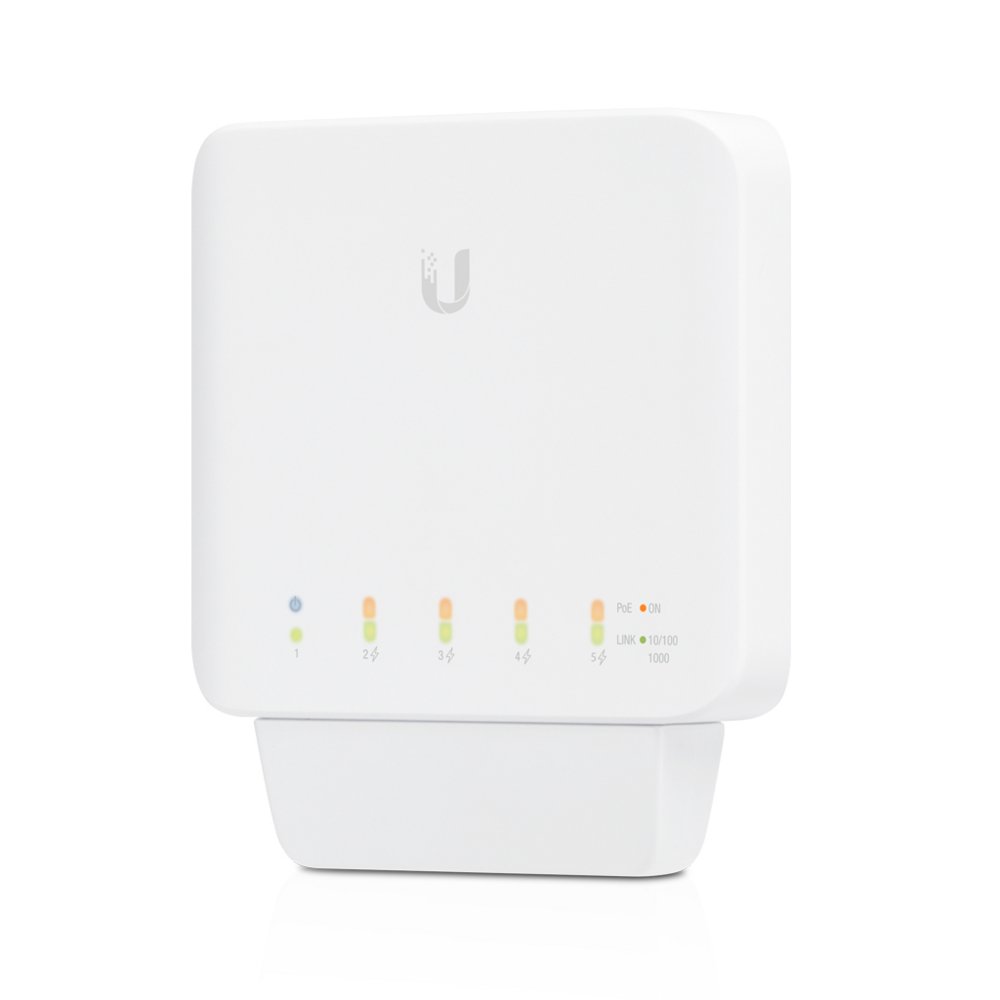 Ubiquiti UniFi USW-FLEX | Managed L2 Switch | Gigabit Ethernet (10/100/1000) | Power over Ethernet (PoE) | Wit