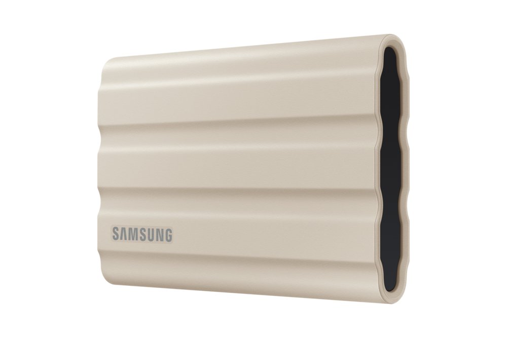Samsung T7 Shield | Externe SSD | 1TB | USB 3.2 Gen2 | 1.050MB/s Lezen | 1.000MB/s Schrijven | Beige