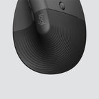 Logitech Lift for Business | Ergonomische Draadloze Muis | Rechtshandig | RF + Bluetooth | 4000 DPI | Grafiet