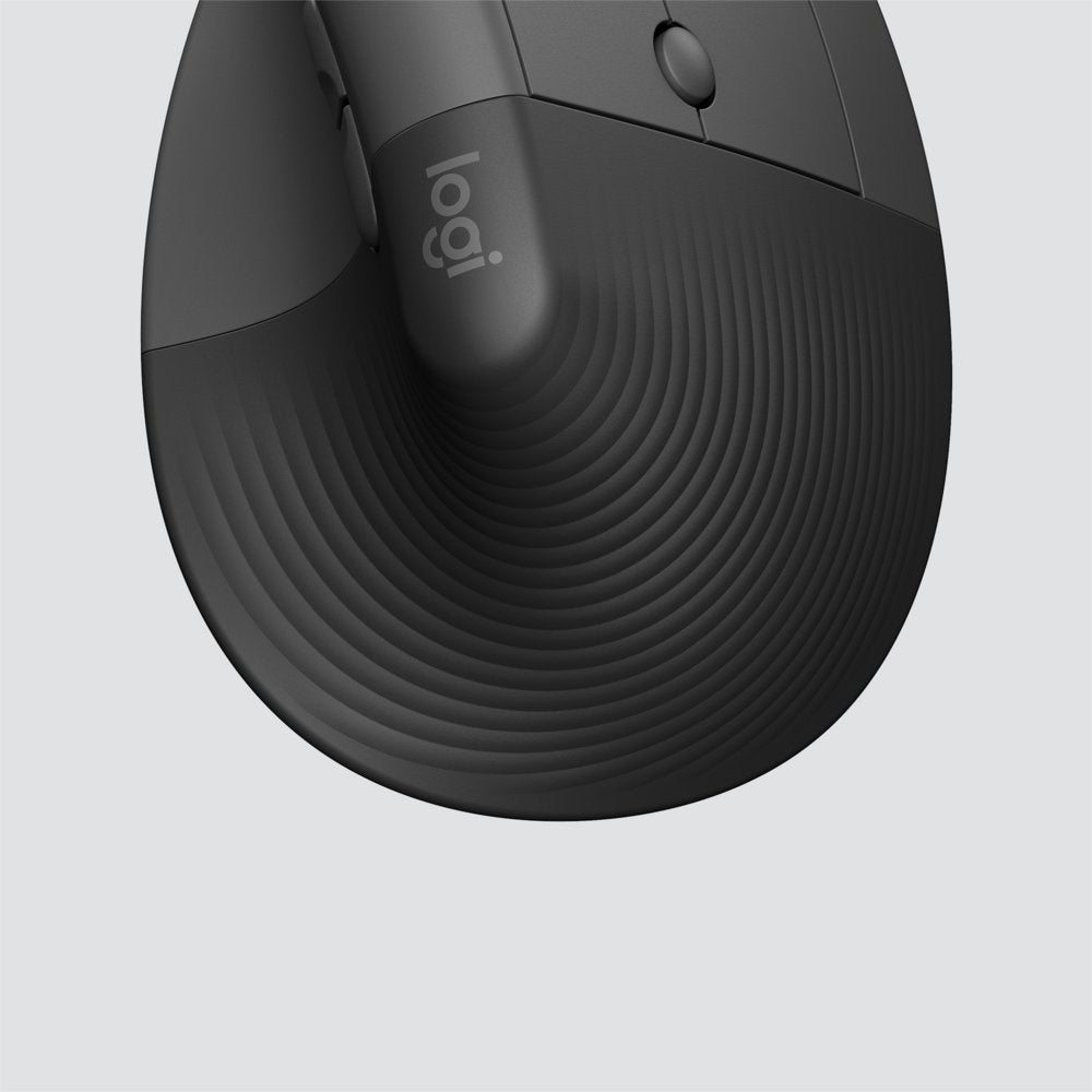 Logitech Lift for Business | Ergonomische Draadloze Muis | Rechtshandig | RF + Bluetooth | 4000 DPI | Grafiet