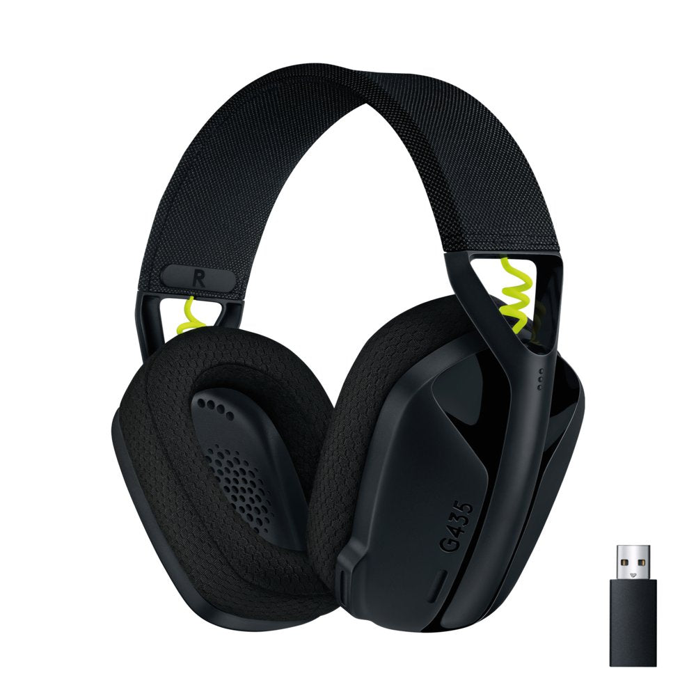 Logitech G435 Wireless Gaming Headset | Bluetooth & Lightspeed | Hoofdband | Zwart