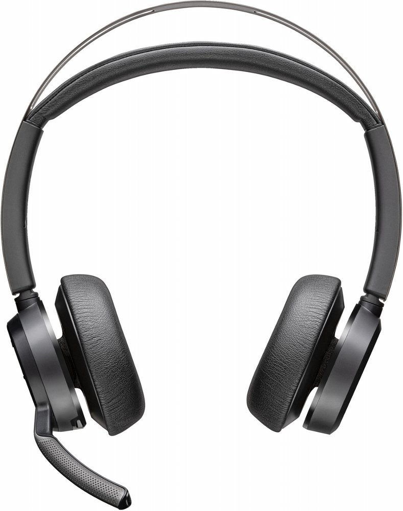 HP Poly Voyager Focus 2 UC Stereo | Bluetooth Headset (ANC) | USB-C (met USB-A Adapter) | Oplaadstandaard | Zwart
