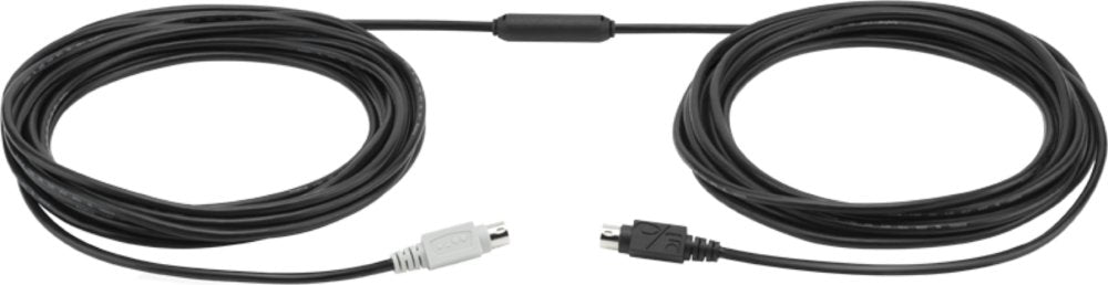 Logitech GROUP 10m Extender Cable 939-001487 | Mini-DIN-6 | Voor grote vergaderruimtes | Zwart